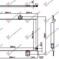 CONDENSER 1.3-1.5 PETROL (545x366x16)