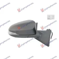 DOOR MIRROR ELECTRIC HEATED PRIMED (WITH LAMP) (CONVEX GLASS)