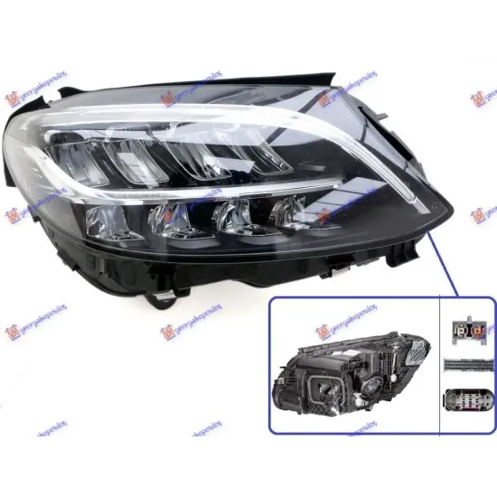 HEAD LAMP MULTIBEAM LED (WITHOUT LOGO) (E) (DEPO)