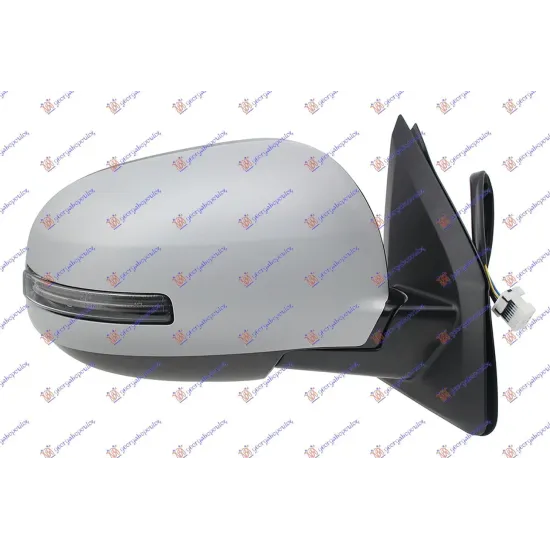 DOOR MIRROR ELECTRIC HEATED FOLDABLE .(WITH SIDE LAMP) (CONVEX GLASS)