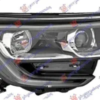 HEAD LAMP ELECTRIC (H7/H7) BLACK WITH LED DRL (CHINA)