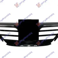 GRILLE WITH 2 CHROME MOULDINGS