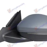 DOOR MIRROR ELECTRIC HEATED PRIMED (WITH SIDE LAMP) (6 PIN) (A QUALITY) (CONVEX GLASS)