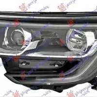 HEAD LAMP ELECTRIC (H7/H7) BLACK WITH LED DRL (TURKEY)