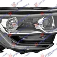 HEAD LAMP ELECTRIC (H7/H7) BLACK WITH LED DRL (TURKEY)