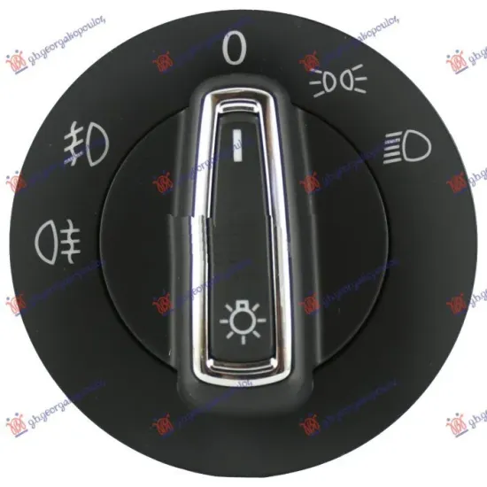 HEAD LAMP SWITCH WITH FOG LAMP (Red Light) (10pin)