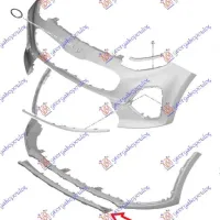 FRONT BUMPER MOULDING LOWER SILVER